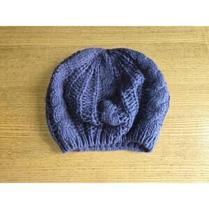 Blue Knit Beanie